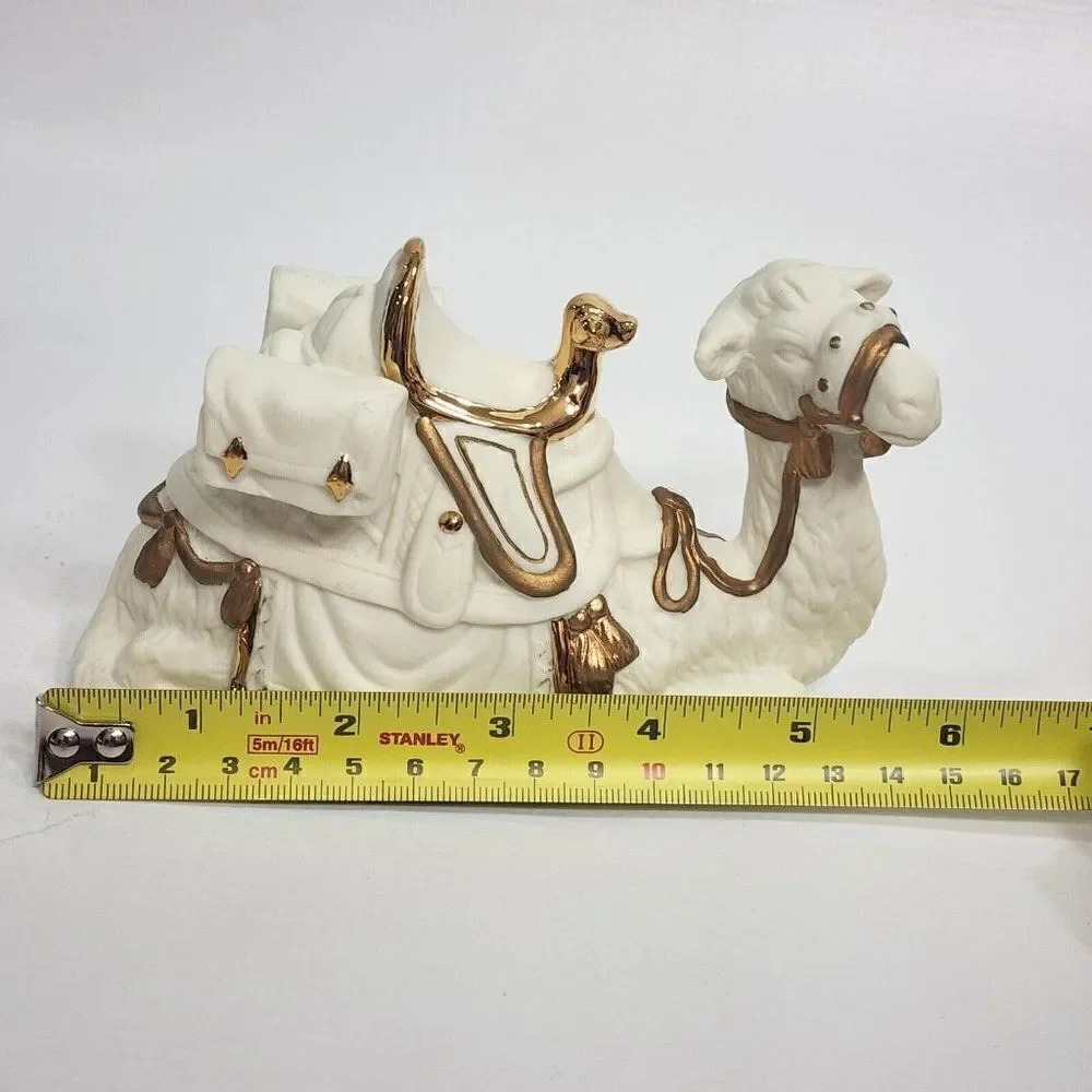 RAZ IMPORTS Nativity Holiday Bisque & Gold Camel Figure Replacement Figure‎